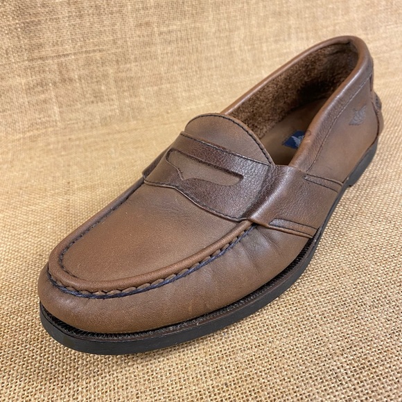 Mens Penny Loafers Leather Vintage 